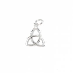 Sterling Silver Celtic Symbol Triangle Charm (7mm) PK1
