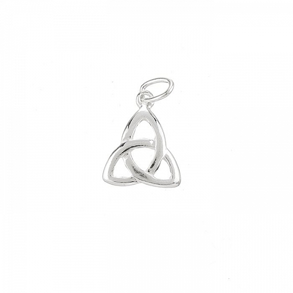Sterling Silver Celtic Symbol Triangle Charm (7mm) PK1