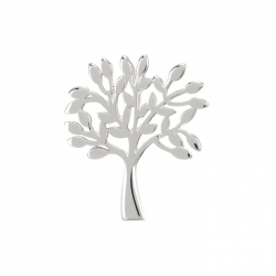 925 Sterling Silver Open Tree Of Life Pendant 23mm PK1