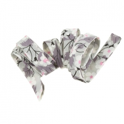 Liberty of London Bias Ribbon (10mm) Silver Mitsi X 1m