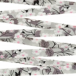Liberty of London Bias Ribbon (10mm) Silver Mitsi X 1m