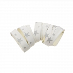 Liberty of London 10mm White/Silver Etoiles Bias Ribbon