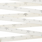 Liberty of London 10mm White/Silver Etoiles Bias Ribbon