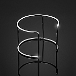 Rhodium Plated Wire Cuff Bangle Base With 2 Posts 65mm