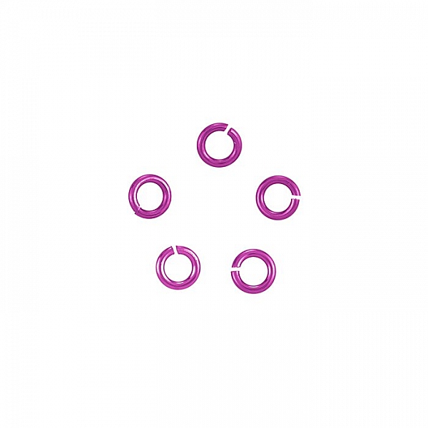 Hypoallergenic Niobium 4mm Jump Rings Pink 20 Gauge PK5
