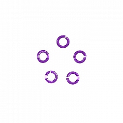Hypoallergenic Niobium 4mm Jump Rings (20 Gauge) Purple