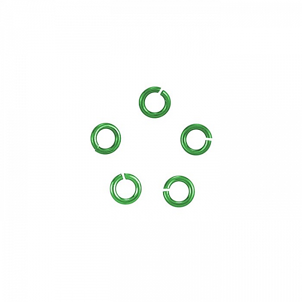 Hypoallergenic Niobium 4mm Green Jump Rings (20 Gauge)