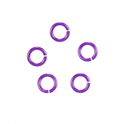 6mm Hypoallergenic Jump Rings Niobium (20 Gauge) Purple