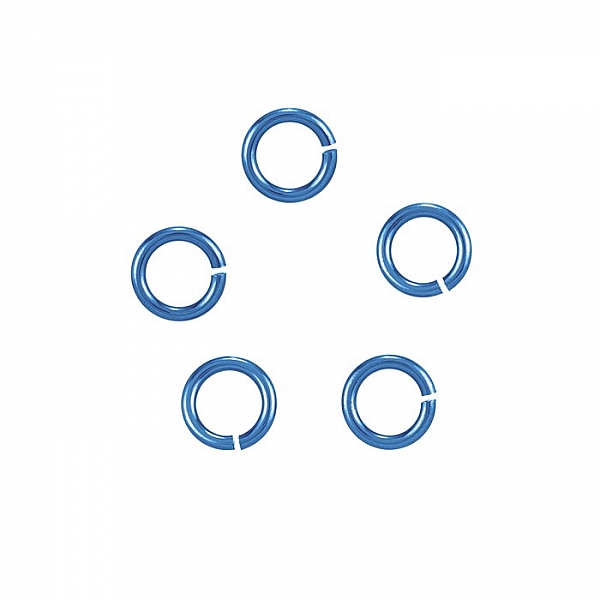 6mm Niobium Teal Jump Rings - Hypoallergenic (20 Gauge) 6mm Niobium Teal Jump Rings - Hypoallergenic (20 Gauge)