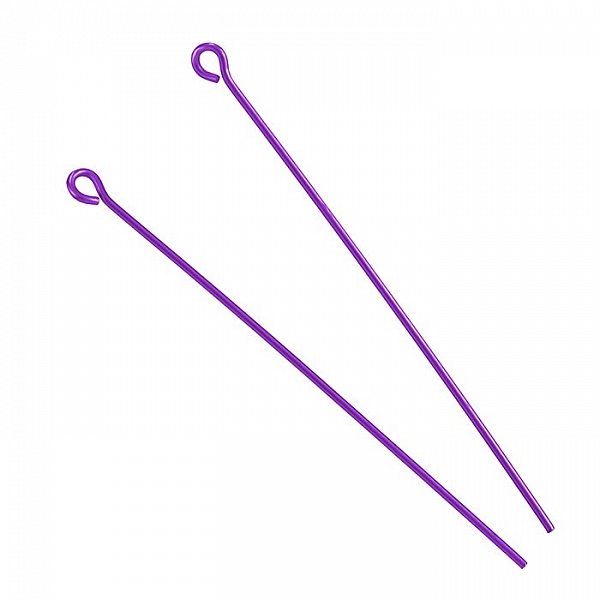 Hypoallergenic Niobium Findings Purple Eyepin 1.75" PK2