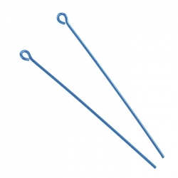Niobium Hypoallergenic Findings Teal Eye Pins 1.75" PK2