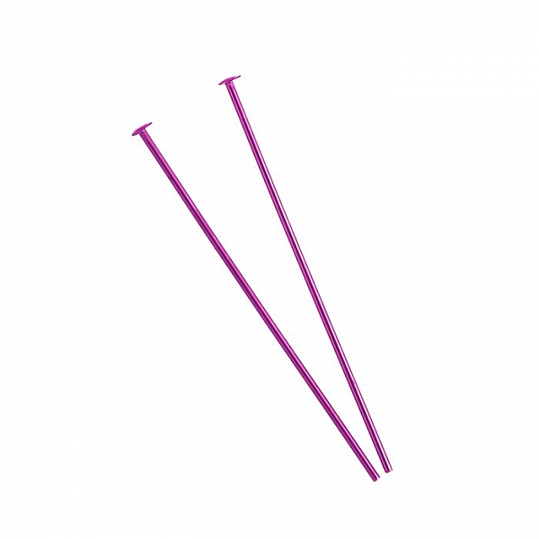 Niobium Hypoallergenic Headpins - Pink 38mm (1.50") PK2