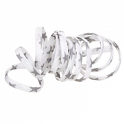 Liberty of London Etoiles Blanc Argent 4mm Ribbon Cord