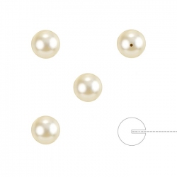 Swarovski 5818 Round Half Drilled Pearls Cream 6mm PK4