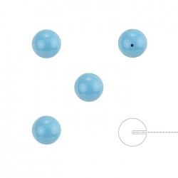 Swarovski 5818 Half Drilled Pearls Turquoise (6mm) PK4