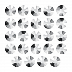 Swarovski Hotfix (2038) Flat Back SS6 Light Chrome PK24