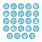 Swarovski Flatback Hotfix (2038) Aquamarine SS10 PK24
