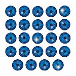 Swarovski Hotfix 2038 Crystals (SS10) Capri Blue PK24