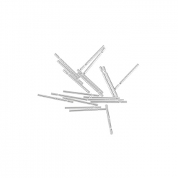 Sterling Silver Ear Stems 0.03" Pearl Bead Posts - 11mm
