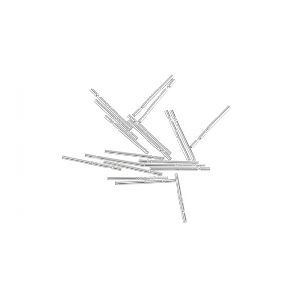 Sterling Silver Ear Stems 0.03" Pearl Bead Posts - 11mm