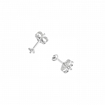 Sterling Silver 3mm Ear Stud Cups & Butterfly Backs PK2