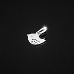 Sterling Silver Twitter Sparrow Bird Charm (13mm) PK1