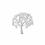 21mm Tree of Life 925 Sterling Silver STS Charm Pendant 21mm Tree of Life 925 Sterling Silver STS Charm Pendant
