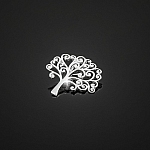 21mm Tree of Life 925 Sterling Silver STS Charm Pendant 21mm Tree of Life 925 Sterling Silver STS Charm Pendant