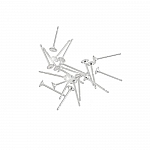 Silver Plated Ear Studs Flat Pad Ear Post Pins 3mm PK20