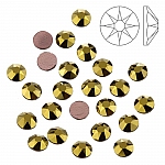 Swarovski Hotfix 2078 Flatback Crystal Dorado SS20 PK24
