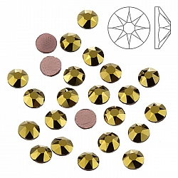 Swarovski Hotfix 2078 Flatback Crystal Dorado SS20 PK24