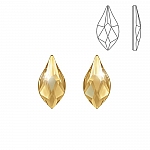 Swarovski Hotfix 2205 Flatback Flame Golden Shadow 10mm