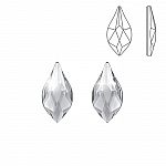 Swarovski 2205 Hotfix Flat Backs Flame Crystal 10mm PK2