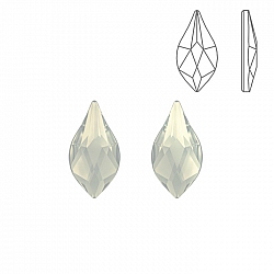 Swarovski 2205 Hotfix Crystal Flame White Opal 10mm PK2