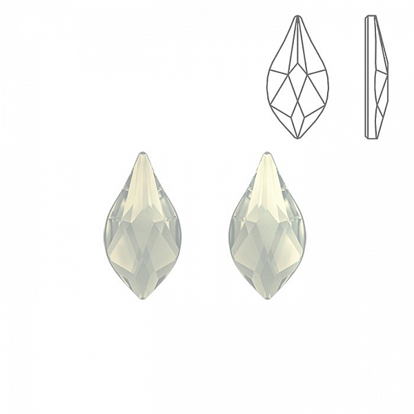 Swarovski 2205 Hotfix Crystal Flame White Opal 10mm PK2