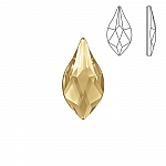 Swarovski 2205 Hotfix Flatback Flame Golden Shadow 14mm