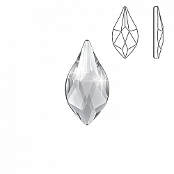 Swarovski Hotfix 2205 Flat Back Flame Crystal 14mm PK1