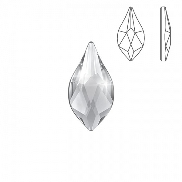 Swarovski Hotfix 2205 Flat Back Flame Crystal 14mm PK1
