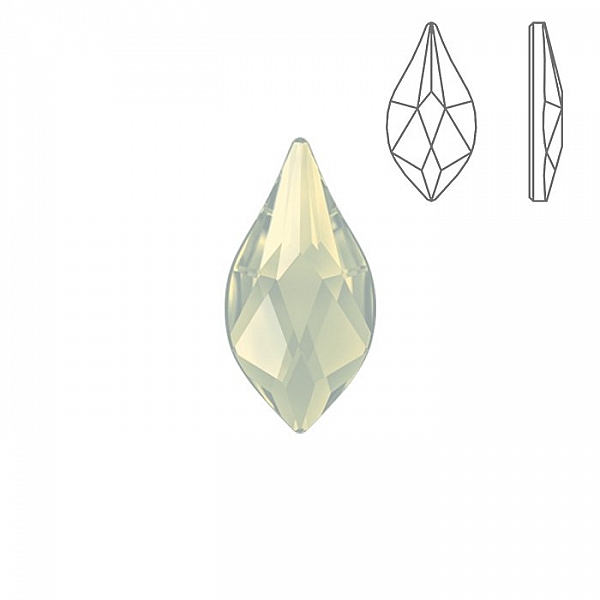 Swarovski Hotfix 2205 Flame Crystal White Opal 14mm PK1