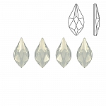 Swarovski Hotfix 2205 Flame Flat Backs White Opal 7.5mm