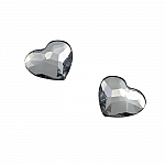Swarovski 2808 Hotfix Heart Flat Backs Crystal 10mm PK2
