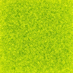 Toho Size 15/0 Round Beads Transparent Lime Green 8.2g
