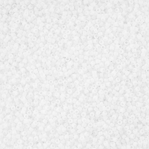 Toho Size 15/0 Round Seed Beads Opaque White 8.2 grams
