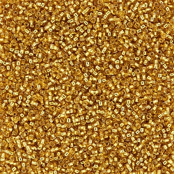 Toho Round Size 15/0 Silver Lined Topaz Seed Beads 8.2g