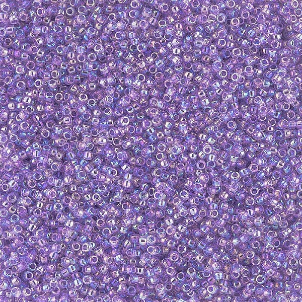 Toho 15/0 Seed Beads Transparent Rainbow Foxglove 8.2g
