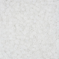 Toho 8/0 Seed Beads Trans. Rainbow Frosted Crystal 10g