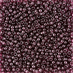 Toho Round Seed Beads Size 8/0 Transparent Amethyst 10g