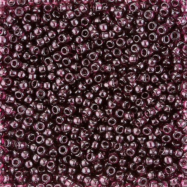 Toho Round Seed Beads Size 8/0 Transparent Amethyst 10g