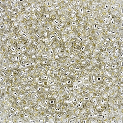 Toho Seed Beads Round Size 8/0 Silver Lined Crystal 10g