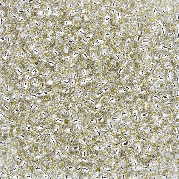 Toho Seed Beads Round Size 8/0 Silver Lined Crystal 10g